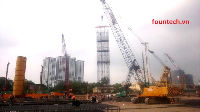 Thi công cọc khoan nhồi , tường vây dự án Vinhomes Smart City - Nguyễn Trãi ảnh 1