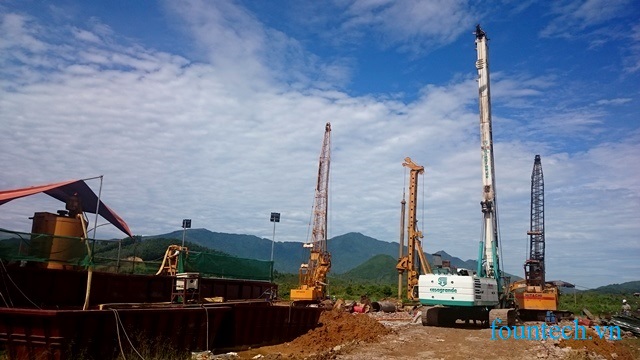 Khoan cọc nhồi Dự án Đầu tư xây dựng Đại Học Chính Trị (Giai đoạn II) - huyện Thạch Thất, TP Hà Nội ảnh 1